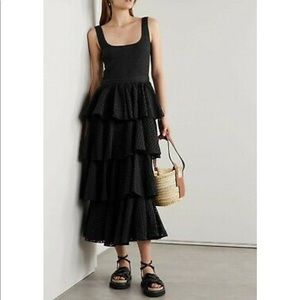 RHODE Naomi Tiered Midi Dress